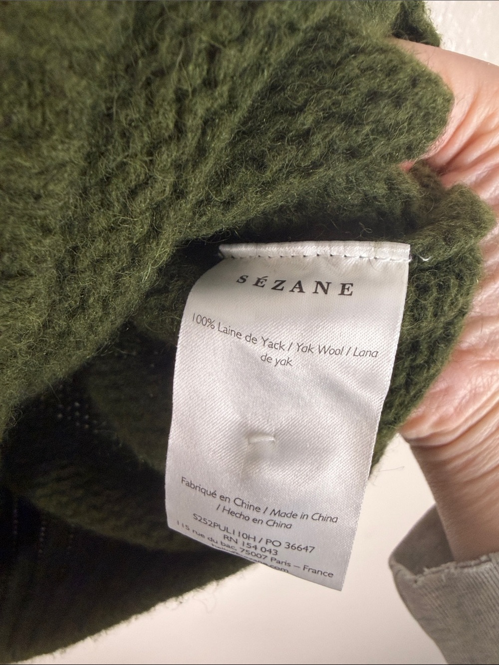 Sezane Dylan Jumper Perfect Green - Picture 6 of 8